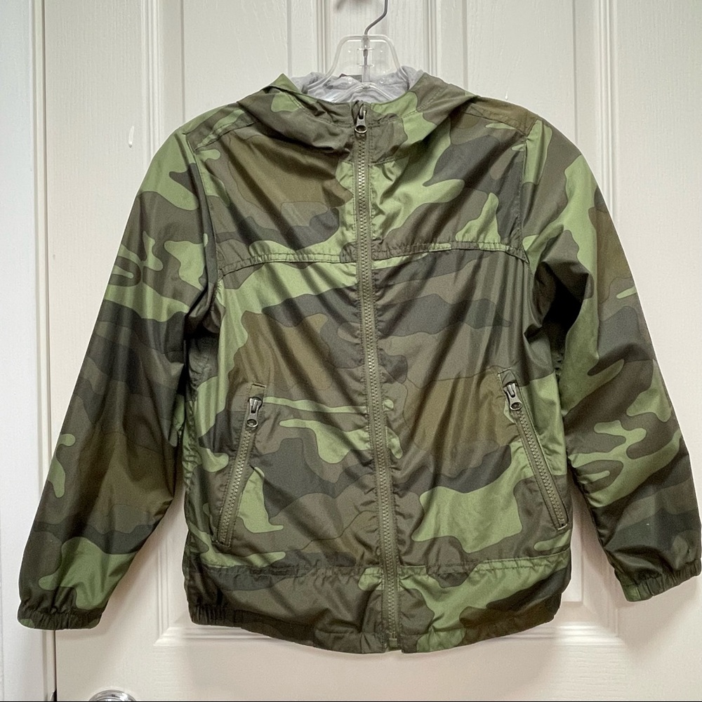 Gap Boys hooded lined jacket size M (8)